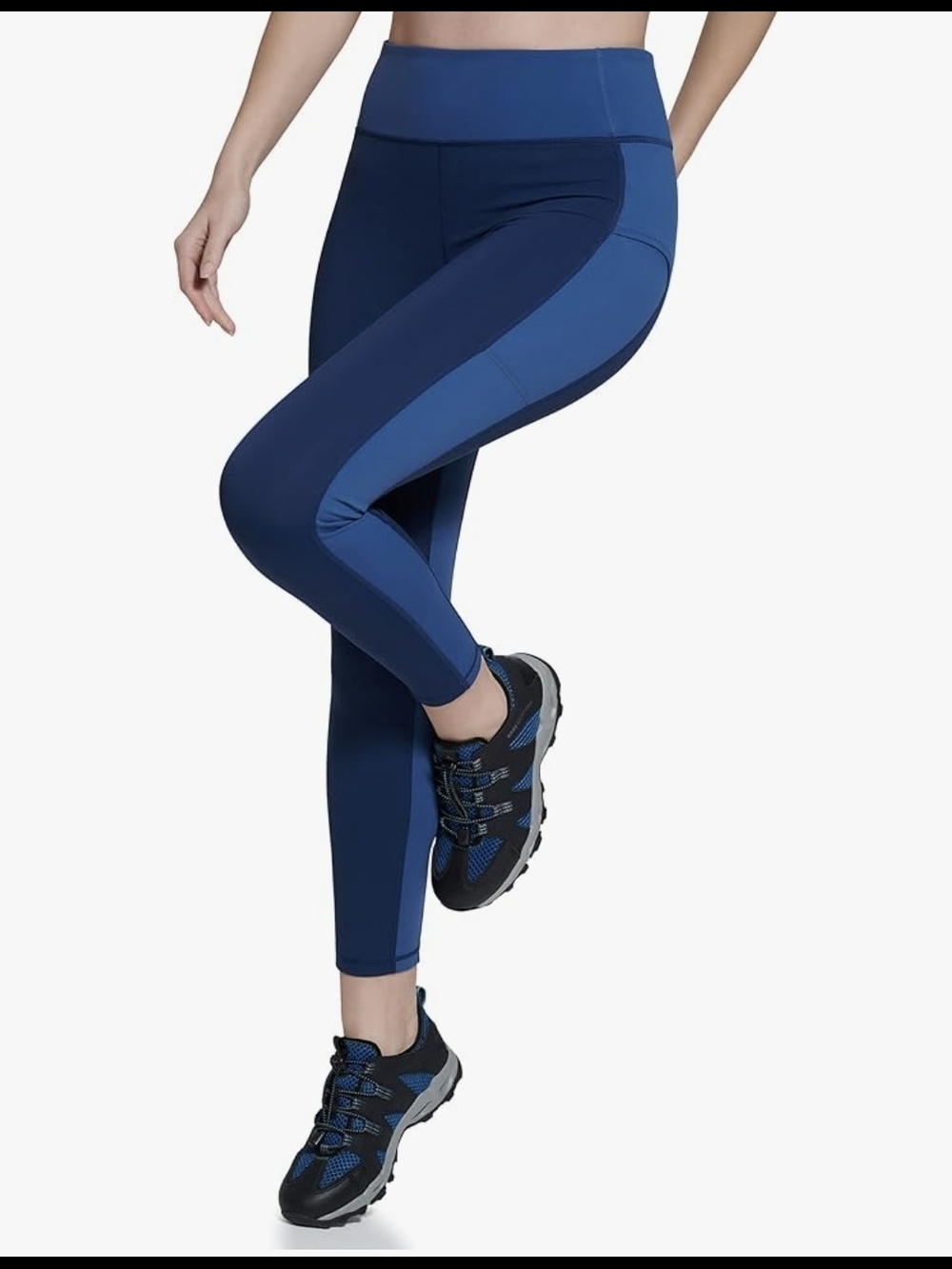 Bass Outdoors Navy and Royal Blue High-Waist Catamount Leggings Size Small